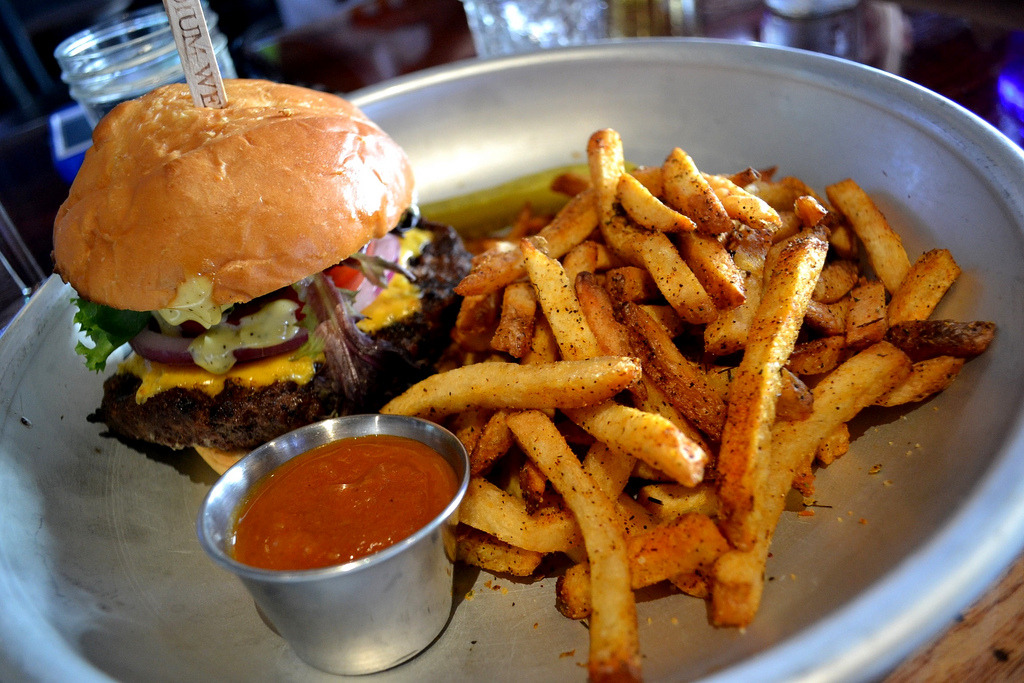 All American burger & fries (by by_rochelle)