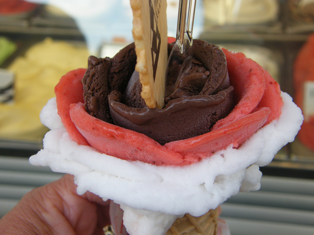 Floral Ice Cream Cone of Happiness