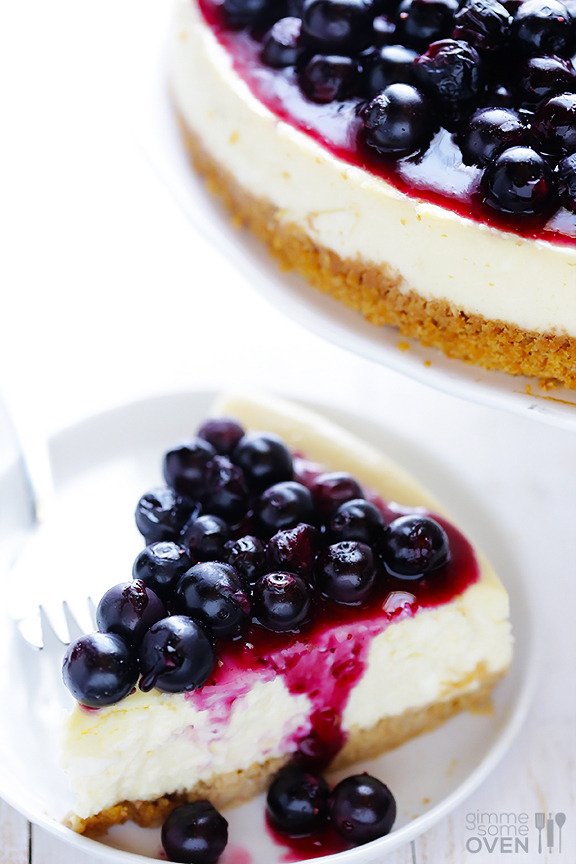 Recipe: Lighter Blueberry Cheesecake