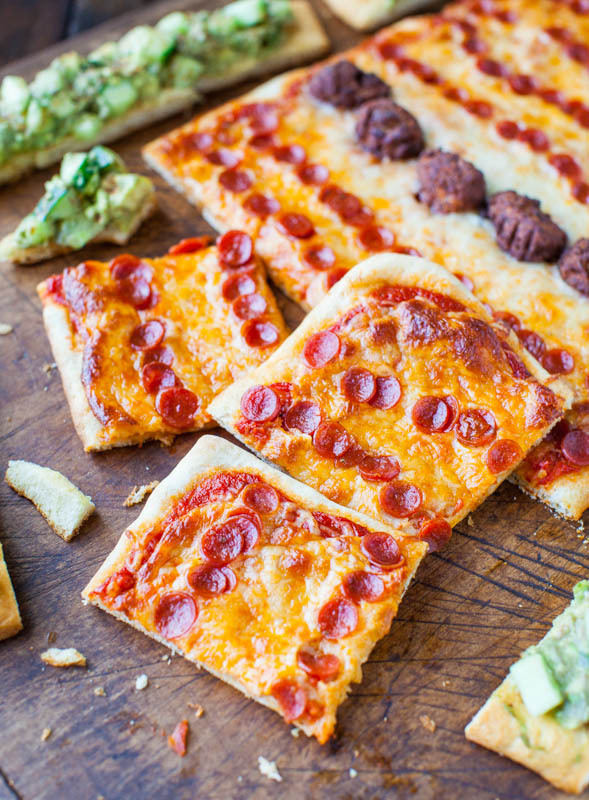 Recipe: Pepperoni Pizza & Chipotle Avocado Cucumber Flatbreads
