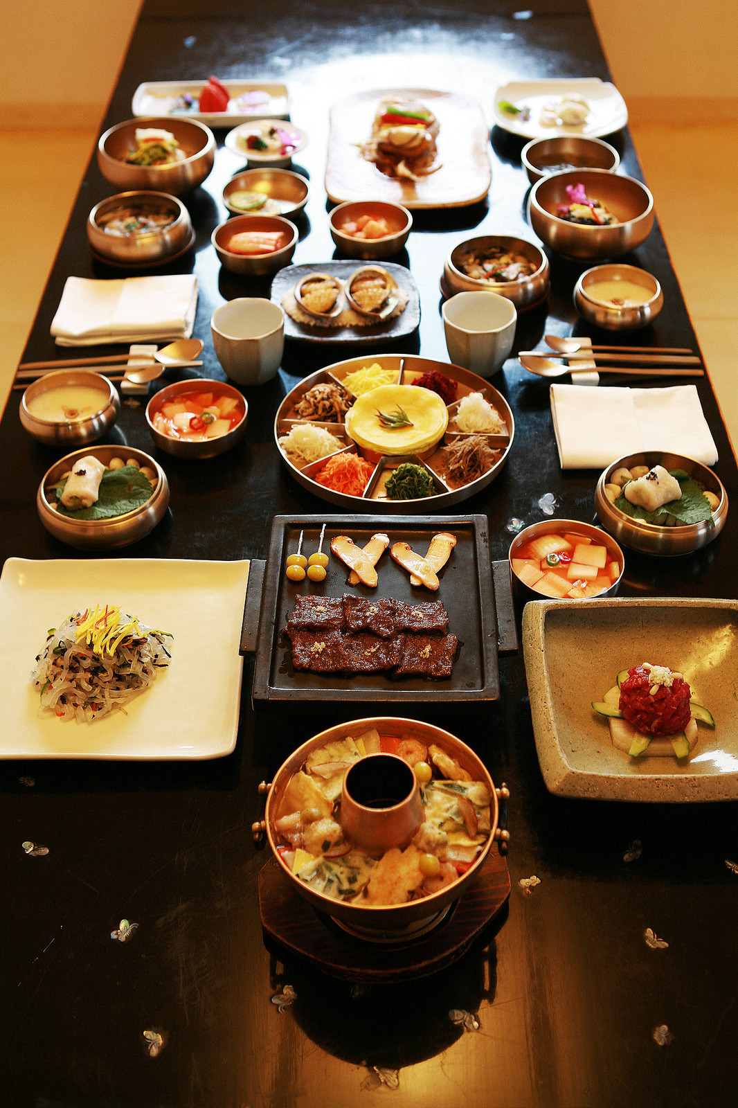Traditional Korean mealSource