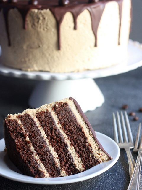 Chocolate Coffee Layer Cake by Completely Delicious on Flickr.