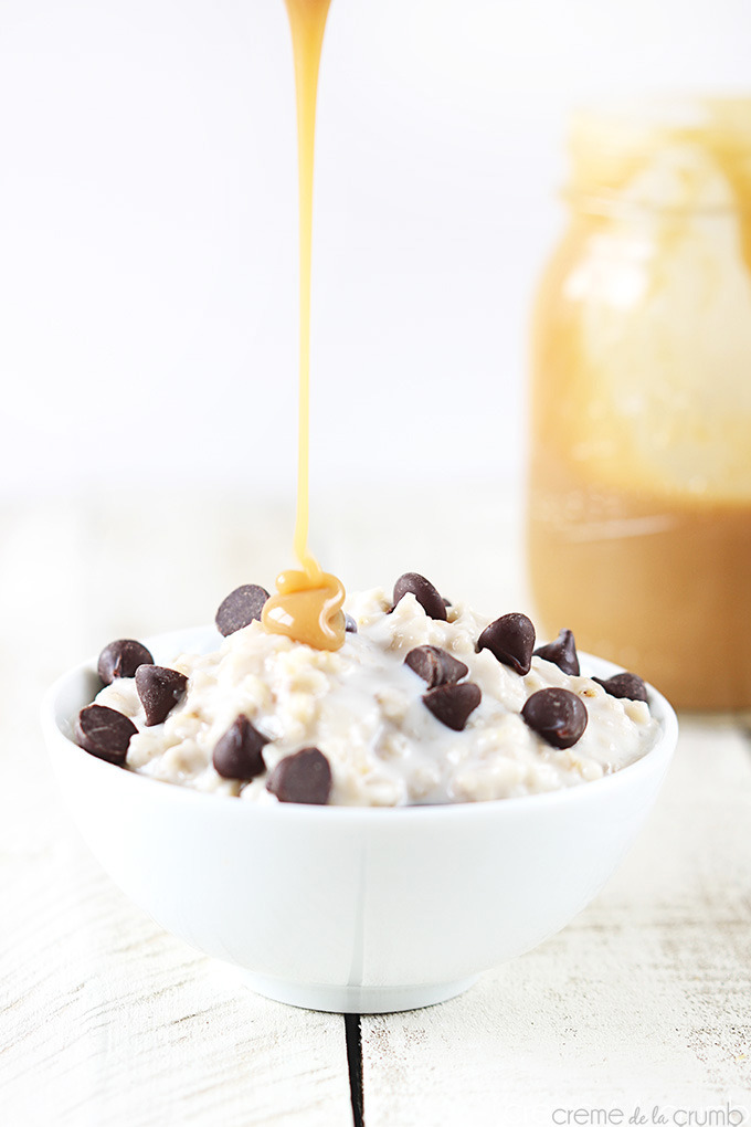 Salted Caramel Chocolate Chip Cookie Oatmeal