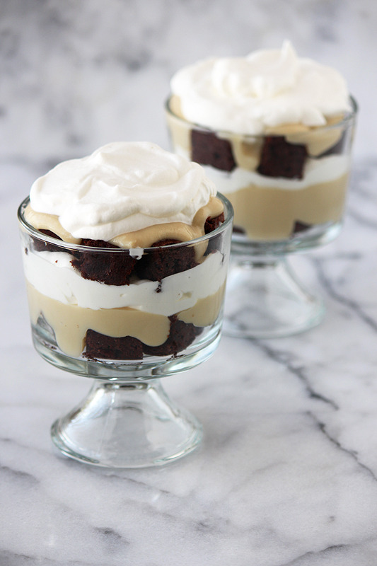 Brownie Butterscotch Trifles