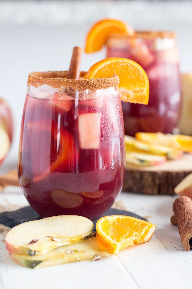 Red Apple SangriaPerfect red wine sangria for fall and winter made with red wine, brandy, and vodka.